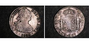 8 Real Spanish Mexico  / Kingdom of New Spain (1519 - 1821) Silver Charles IV of Spain (1748-1819)