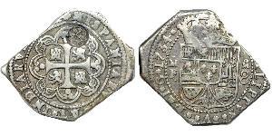 8 Real Spanish Mexico  / Kingdom of New Spain (1519 - 1821) Silver Philip V of Spain(1683-1746)