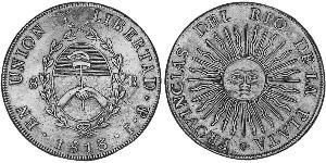 8 Real United Provinces of the Río de la Plata (1810 -1831) Silver 