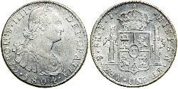 8 Real Viceroyalty of the Río de la Plata (1776 - 1814) / Bolivia Silver Charles IV of Spain (1748-1819)