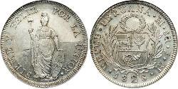 8 Real Peru Silver 