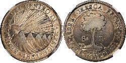 8 Реал Costa Rica (1821 - ) Серебро 