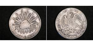 8 Real Second Federal Republic of Mexico (1846 - 1863) 銀 