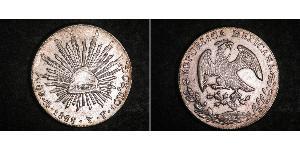 8 Real Second Federal Republic of Mexico (1846 - 1863) 銀 
