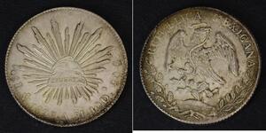 8 Real Second Federal Republic of Mexico (1846 - 1863) 銀 