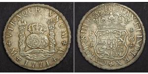 8 Real 新西班牙總督轄區 (1535 - 1821) 銀 卡洛斯三世 (西班牙) (1716 -1788)