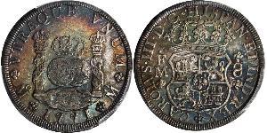 8 Real 新西班牙總督轄區 (1535 - 1821) 銀 卡洛斯三世 (西班牙) (1716 -1788)