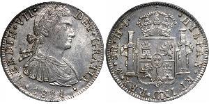 8 Real 新西班牙總督轄區 (1535 - 1821) 銀 费尔南多七世 (1784 - 1833)