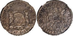 8 Real 新西班牙總督轄區 (1535 - 1821) 銀 Philip V of Spain(1683-1746)