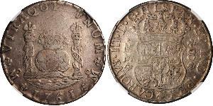 8 Real 新西班牙總督轄區 (1535 - 1821) 銀 卡洛斯三世 (西班牙) (1716 -1788)