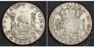 8 Real 新西班牙總督轄區 (1535 - 1821) 銀 卡洛斯三世 (西班牙) (1716 -1788)