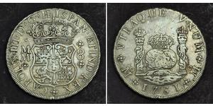 8 Real 新西班牙總督轄區 (1535 - 1821) 銀 卡洛斯三世 (西班牙) (1716 -1788)