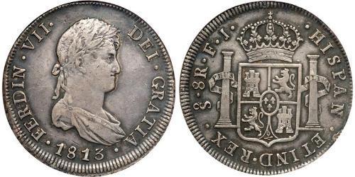 8 Real 智利 銀 费尔南多七世 (1784 - 1833)