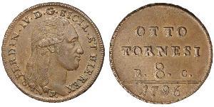 8 Tornesi Italian city-states Kupfer 