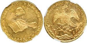 8 Ескудо Second Federal Republic of Mexico (1846 - 1863) Золото 