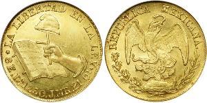 8 Ескудо Second Federal Republic of Mexico (1846 - 1863) Золото 