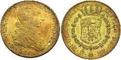 8 Ескудо Нова Іспанія (1519 - 1821) Золото Карл III король Іспанії (1716 -1788)