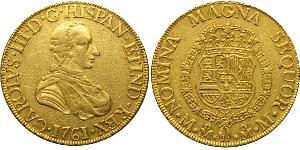 8 Ескудо Нова Іспанія (1519 - 1821) Золото Карл III король Іспанії (1716 -1788)