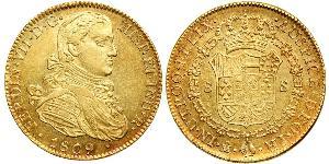 8 Ескудо Нова Іспанія (1519 - 1821) Золото Фердинанд VII король Іспанії (1784-1833)