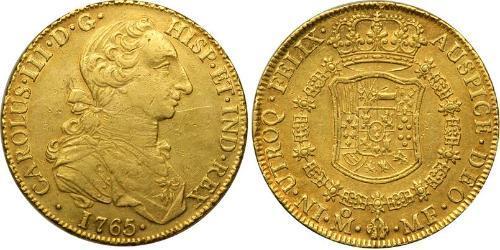 8 Ескудо Нова Іспанія (1519 - 1821) Золото Карл III король Іспанії (1716 -1788)