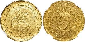 8 Ескудо Нова Ґранада (1717 - 1819) Золото Карл III король Іспанії (1716 -1788)