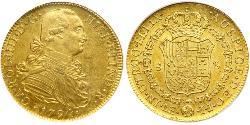 8 Ескудо Перу Золото Карл IV король Іспанії  (1748-1819)