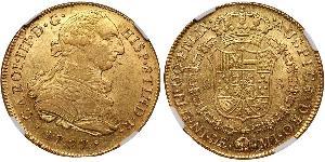 8 Ескудо Перу Золото Карл III король Іспанії (1716 -1788)