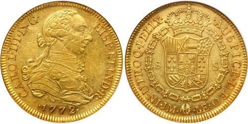 8 Ескудо Перу Золото Карл III король Іспанії (1716 -1788)