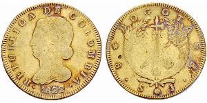 8 Ескудо Республіка Нова Гранада (1831–1858) Золото 