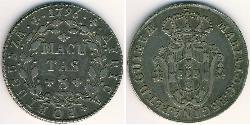 8 Макута Portuguese Angola (1575-1975) Серебро 