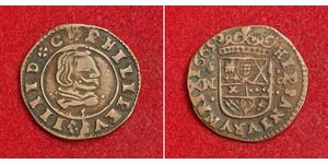 8 Мараведи Королевство Испания (1814 - 1873) Медь Philip IV of Spain (1605 -1665)