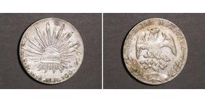 8 Реал Second Federal Republic of Mexico (1846 - 1863) Серебро 