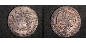 8 Реал Second Federal Republic of Mexico (1846 - 1863) Серебро 