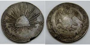 8 Реал Second Federal Republic of Mexico (1846 - 1863) Серебро 