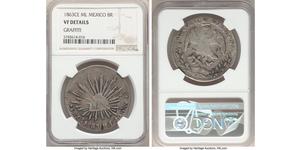 8 Реал Second Federal Republic of Mexico (1846 - 1863) Серебро 