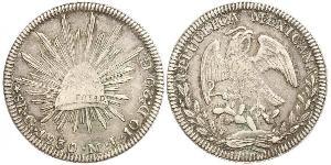 8 Реал Second Federal Republic of Mexico (1846 - 1863) Серебро 