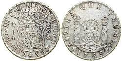 8 Реал Боливия / Вице-королевство Перу (1542 - 1824) Серебро Карл III король Испании (1716 -1788)
