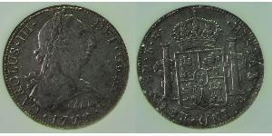 8 Реал Испанская империя (1700 - 1808) Серебро Карл III король Испании (1716 -1788)