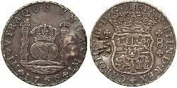 8 Реал Мозамбик (1975 - ) Серебро Карл III король Испании (1716 -1788)