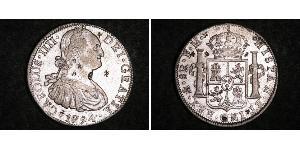 8 Реал Новая Испания (1519 - 1821) Серебро Карл IV король Испании (1748-1819)