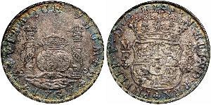8 Реал Новая Испания (1519 - 1821) Серебро Филипп V король Испании (1683-1746)