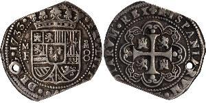 8 Реал Новая Испания (1519 - 1821) Серебро Филипп V король Испании (1683-1746)