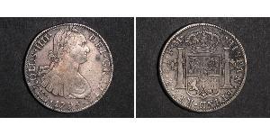 8 Реал Новая Испания (1519 - 1821) Серебро Карл IV король Испании (1748-1819)