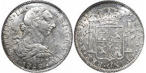 8 Реал Новая Испания (1519 - 1821) Серебро Карл III король Испании (1716 -1788)