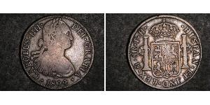 8 Реал Новая Испания (1519 - 1821) Серебро Карл IV король Испании (1748-1819)