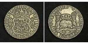 8 Реал Новая Испания (1519 - 1821) Серебро Карл III король Испании (1716 -1788)