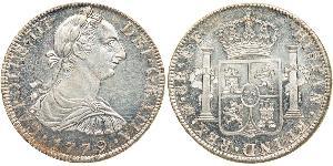 8 Реал Новая Испания (1519 - 1821) Серебро Карл III король Испании (1716 -1788)