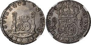 8 Реал Новая Испания (1519 - 1821) Серебро Филипп V король Испании (1683-1746)