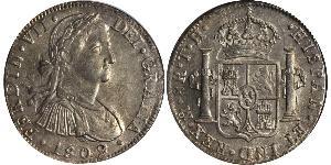 8 Реал Новая Испания (1519 - 1821) Серебро Фердинанд VII король Испании (1784-1833)