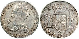 8 Реал Новая Испания (1519 - 1821) Серебро Карл III король Испании (1716 -1788)